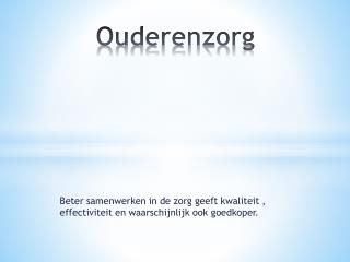 Ouderenzorg