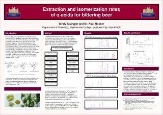 Extraction and isomerization rates of α -acids for bittering beer