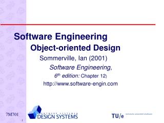 Software Engineering Object-oriented Design