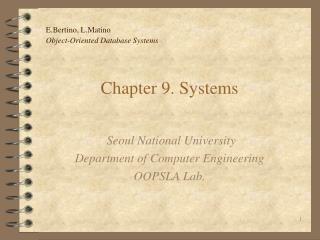 Chapter 9. Systems