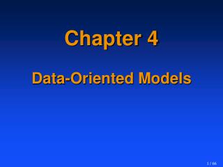 Chapter 4 Data-Oriented Models