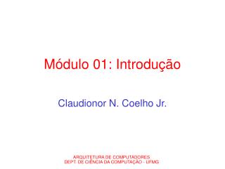 Módulo 01: Introdução