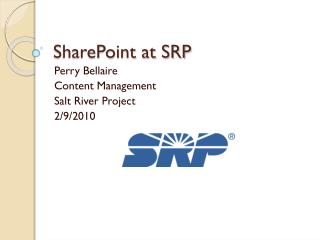 SharePoint at SRP