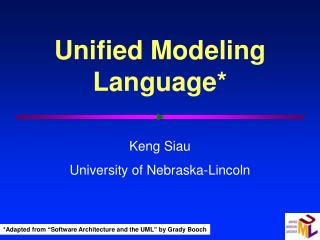 Unified Modeling Language*