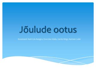 Jõulude ootus