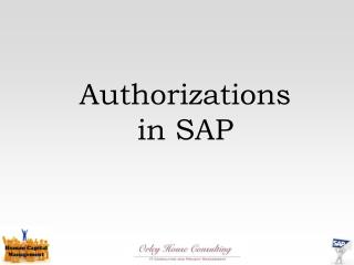 Authorizations in SAP