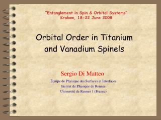 Orbital Order in Titanium and Vanadium Spinels