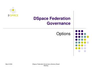 DSpace Federation Governance