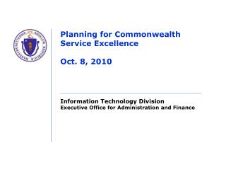 Planning for Commonwealth Service Excellence Oct. 8, 2010