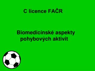 C licence FAČR