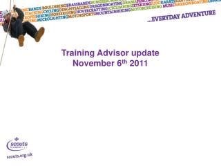 Training Advisor update November 6 th 2011