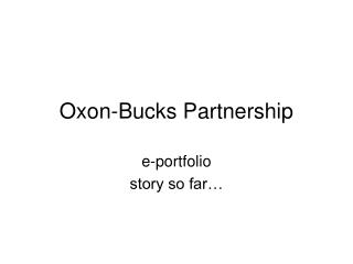 Oxon-Bucks Partnership