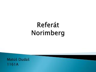 Referát Norimberg