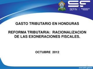 GASTO TRIBUTARIO EN HONDURAS