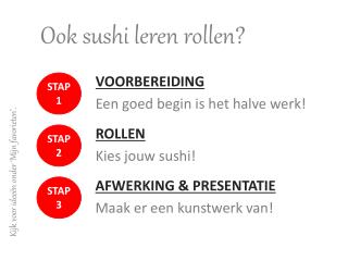 Ook sushi leren rollen?