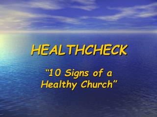 HEALTHCHECK