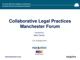 Collaborative Legal Practices Manchester Forum