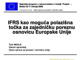 Napredni p rogram u računovodstvu i revizij i Propisi – Modul 22 11 travnja 2006