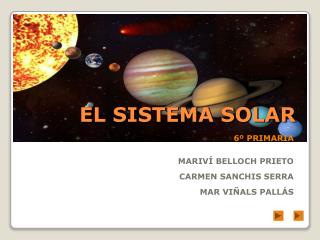 EL SISTEMA SOLAR