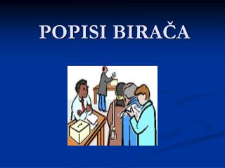 POPISI BIRAČA