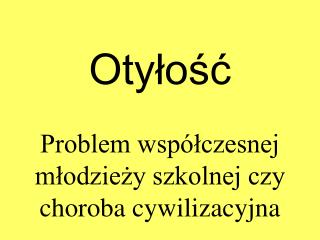 Otyłość