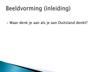 Beeldvorming (inleiding)