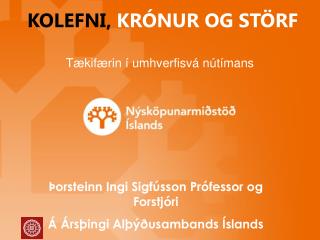 Þorsteinn Ingi Sigfússon Prófessor og Forstjóri Á Ársþingi Alþýðusambands Íslands