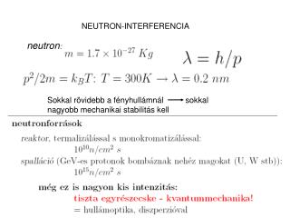 NEUTRON-INTERFERENCIA