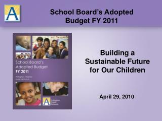 Building a Sustainable Future for Our Children