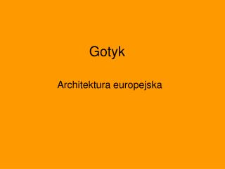 Gotyk