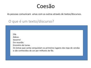 Coesão