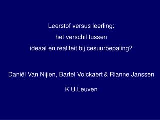 Leerstof versus leerling: het verschil tussen ideaal en realiteit bij cesuurbepaling?