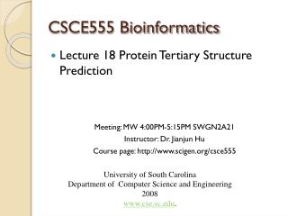 CSCE555 Bioinformatics