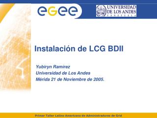 Instalación de LCG BDII