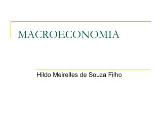 MACROECONOMIA