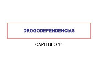 DROGODEPENDENCIAS