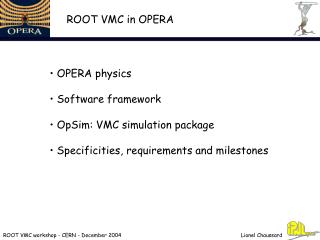 ROOT VMC workshop - CERN - December 2004