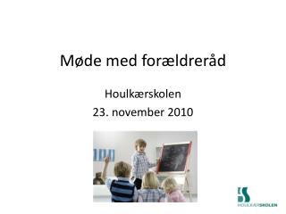 Møde med forældreråd