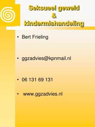 Seksueel geweld &amp; kindermishandeling