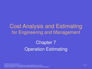 Cost Analysis and Estimating for Engineering and Management