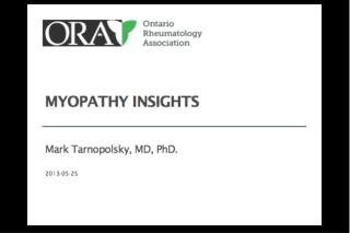 HISTORY - ? myopathy