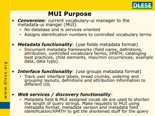 MUI Purpose