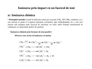 Ionizarea prin impact cu un fascicol de ioni