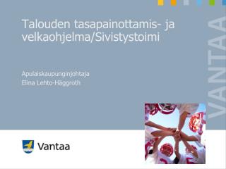 Talouden tasapainottamis- ja velkaohjelma/Sivistystoimi