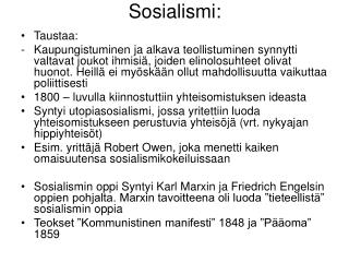 Sosialismi: