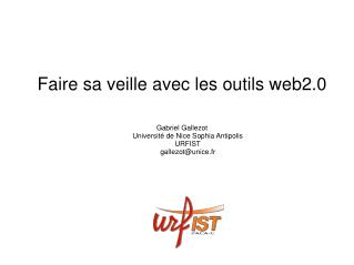 Faire sa veille avec les outils web2.0