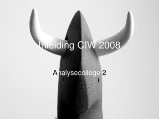 Inleiding CIW 2008