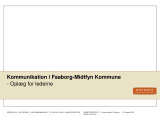 Kommunikation i Faaborg-Midtfyn Kommune