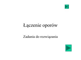 Łączenie oporów