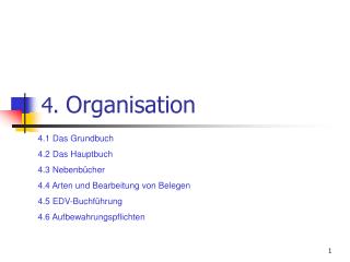 4. Organisation